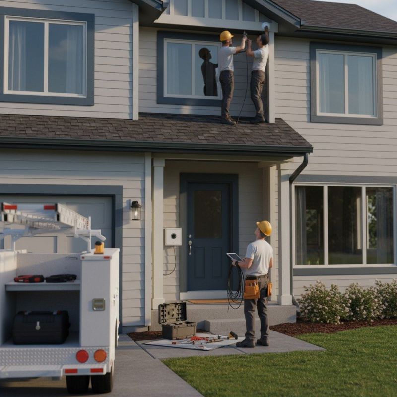 Local Home Fire Alarm Installation pros at work
